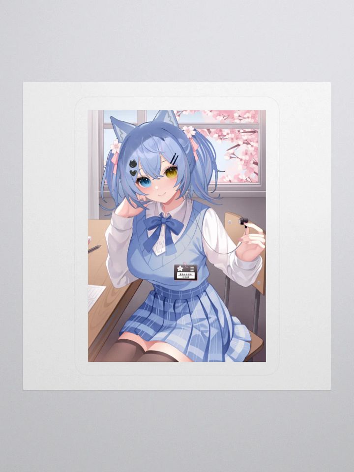 Blue School Girl Sticker product image (3)