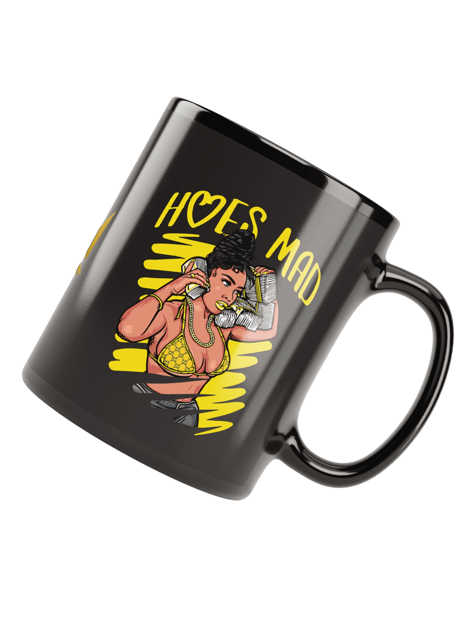 Cash Queens Black Glossy Mug product image (4)