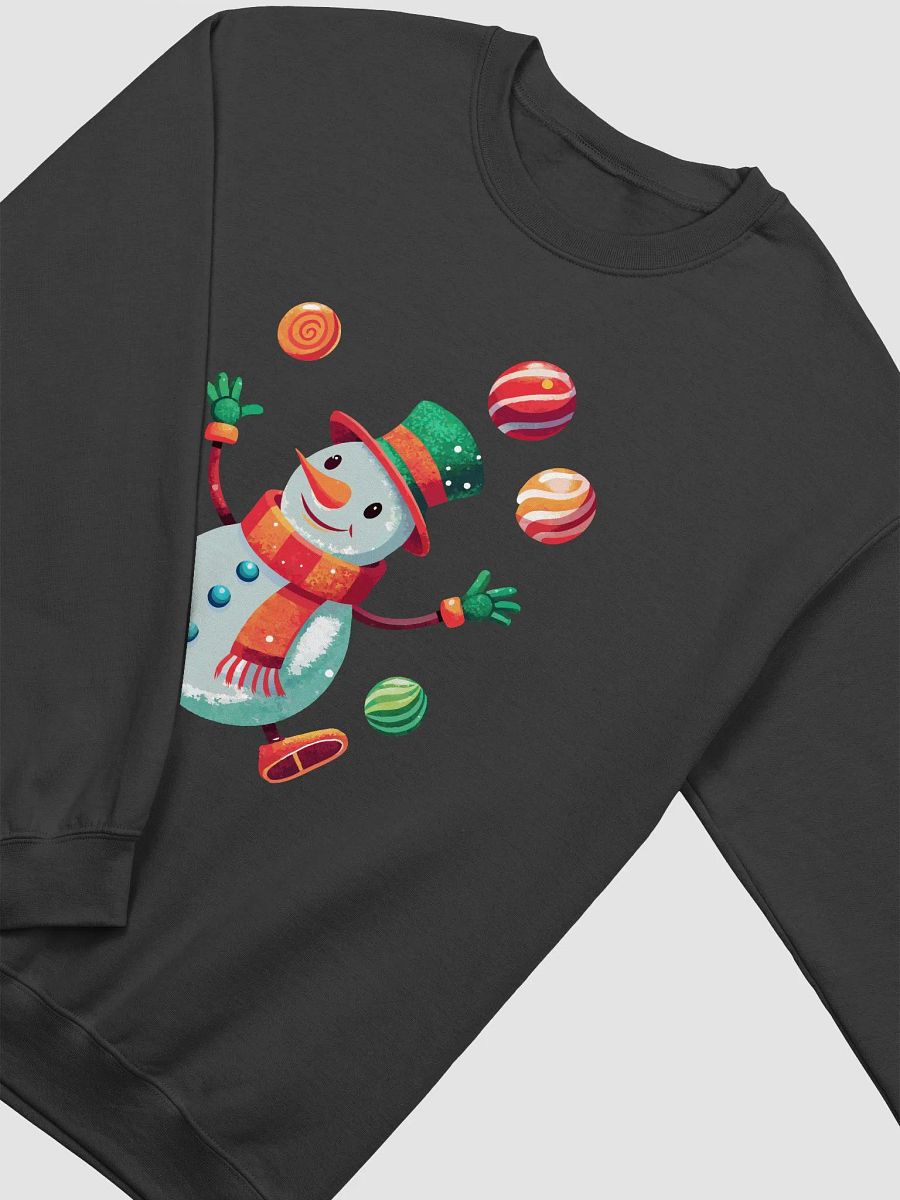 Festive Snowman Juggling Crewneck Sweatshirt product image (1)