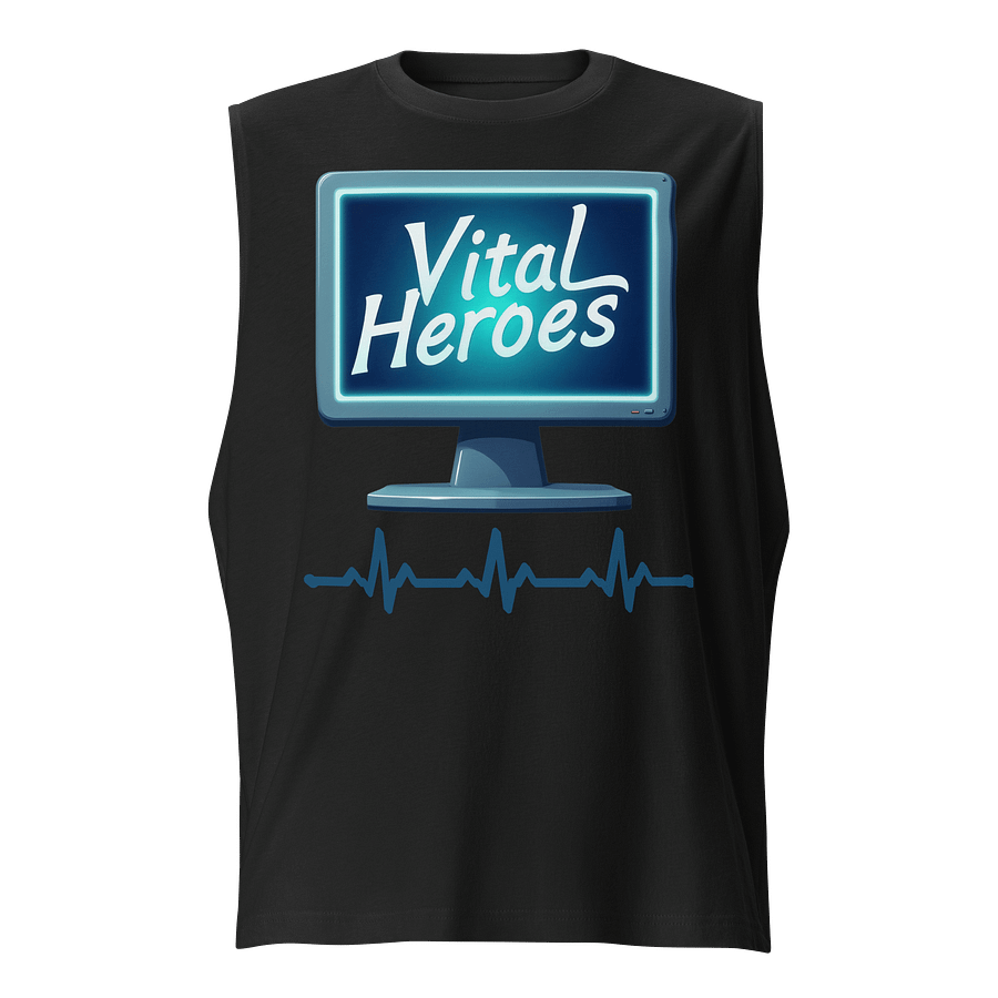 Vital Heroes ECG Muscle Tank product image (1)