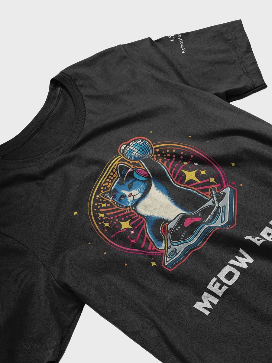 Disco Caturday DJ Tee - Dark Colors product image (5)