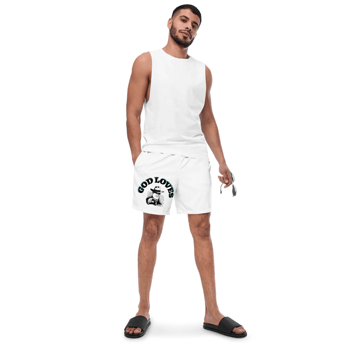 GOD LOVES YOU. Obsidian Nightfall Swim Trunks product image (2)
