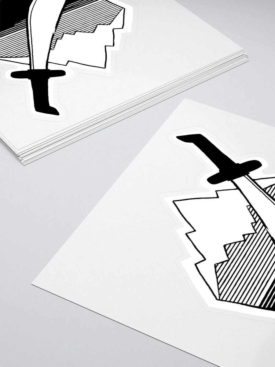 Ash-Kai Black & White Symbol Sticker product image (4)