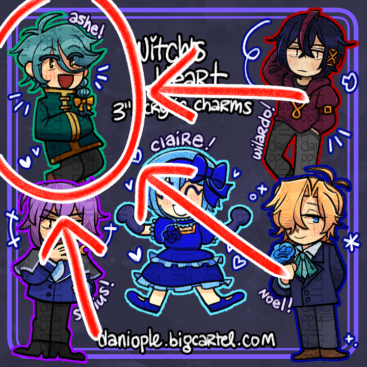 Discounted Leftover Acrylic Charms product image (2)