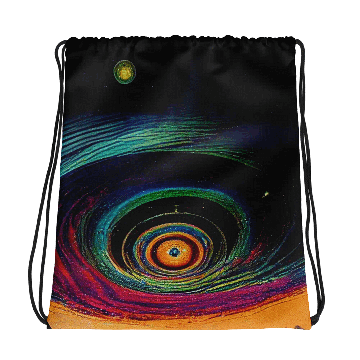 Cosmic Vortex Drawstring Bag product image (1)