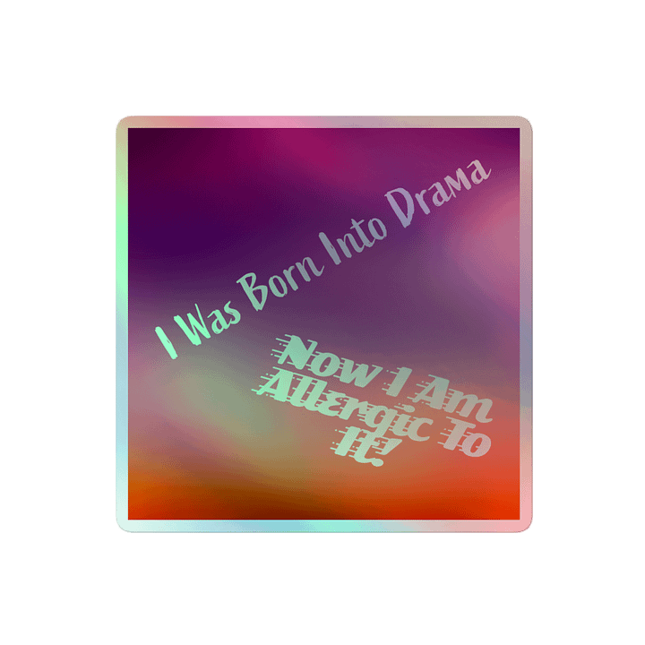 Drama Allergy Holographic Sticker Set product image (2)