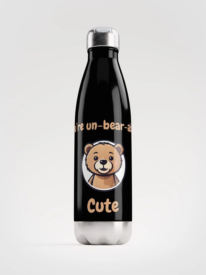 Un-Bear-Ably Cute Stainless Steel Water Bottle product image (1)