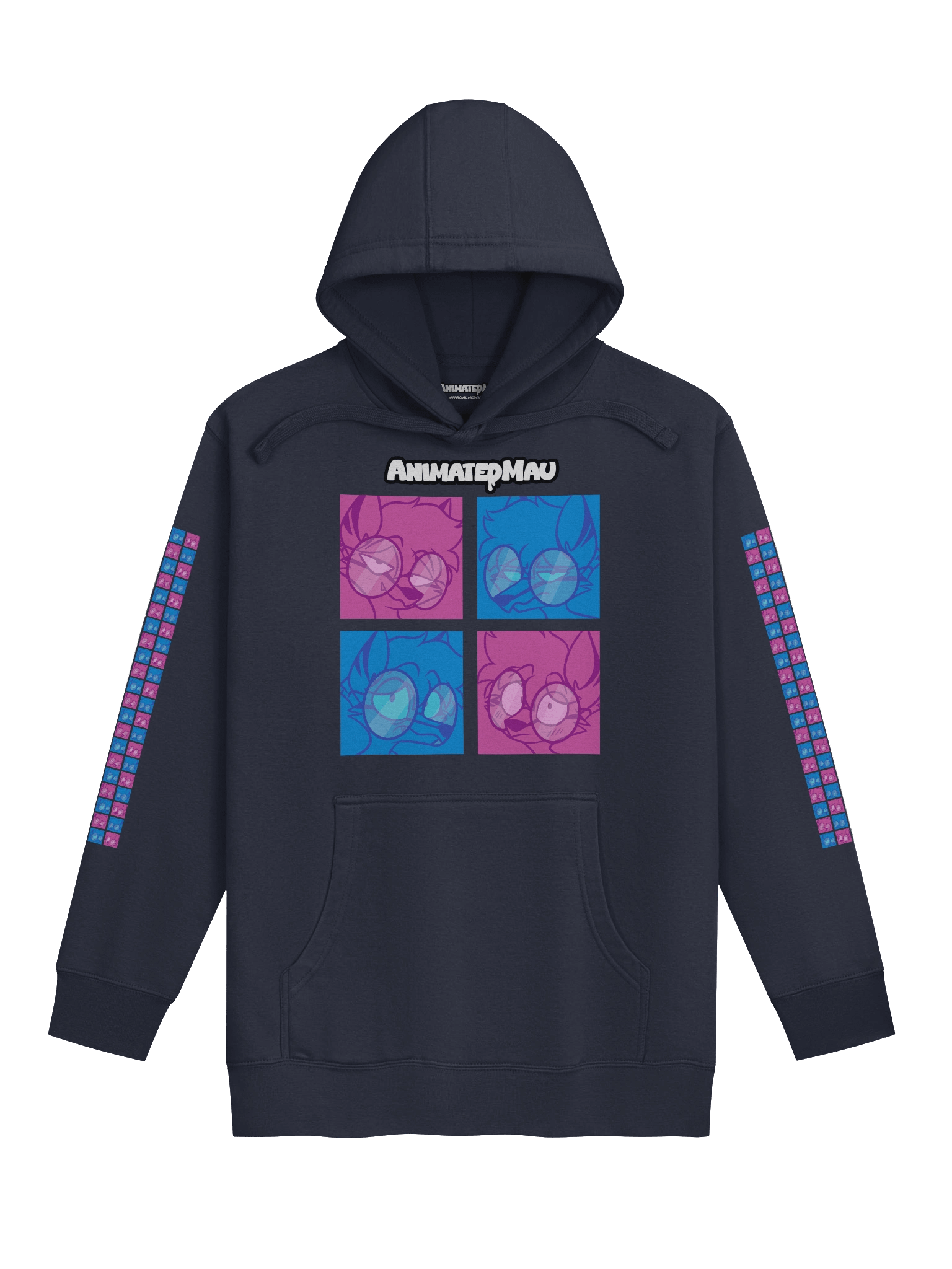 4 Moods Wolf Hoodie 🐺💙💜 product image (3)