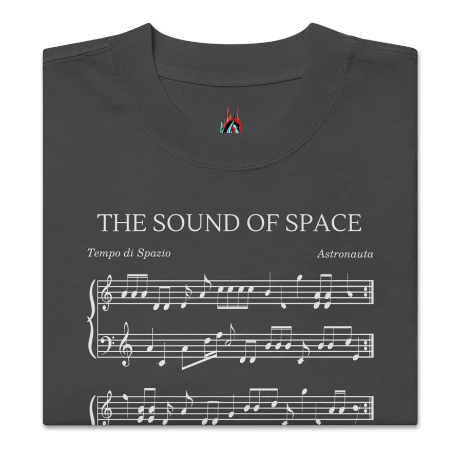 The Sound of Space - (Black Version) - Oversized Tee product image (9)
