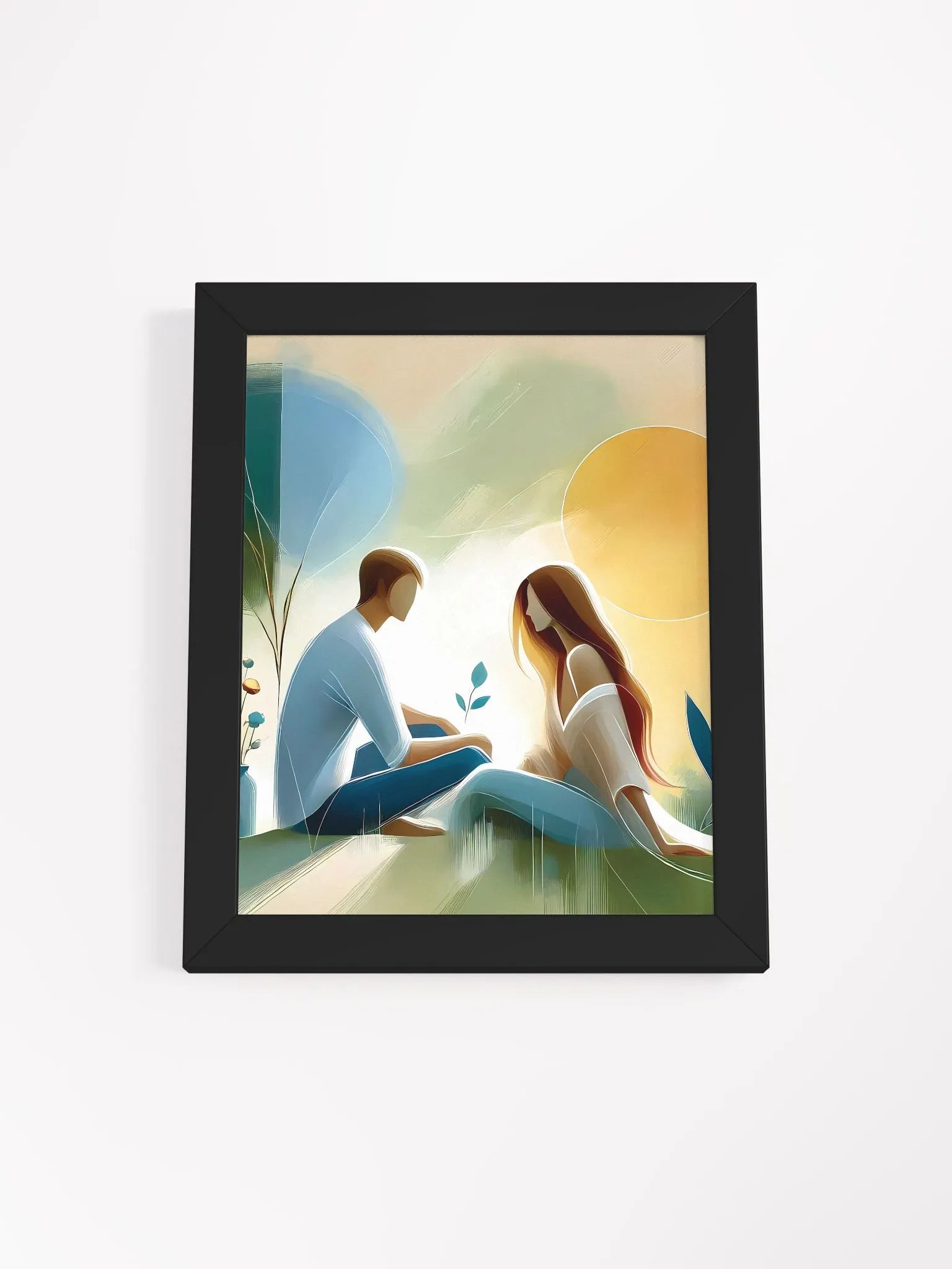 Love Art Frame | Couple Painting | Couple Frame | Painting #A5 product image (5)