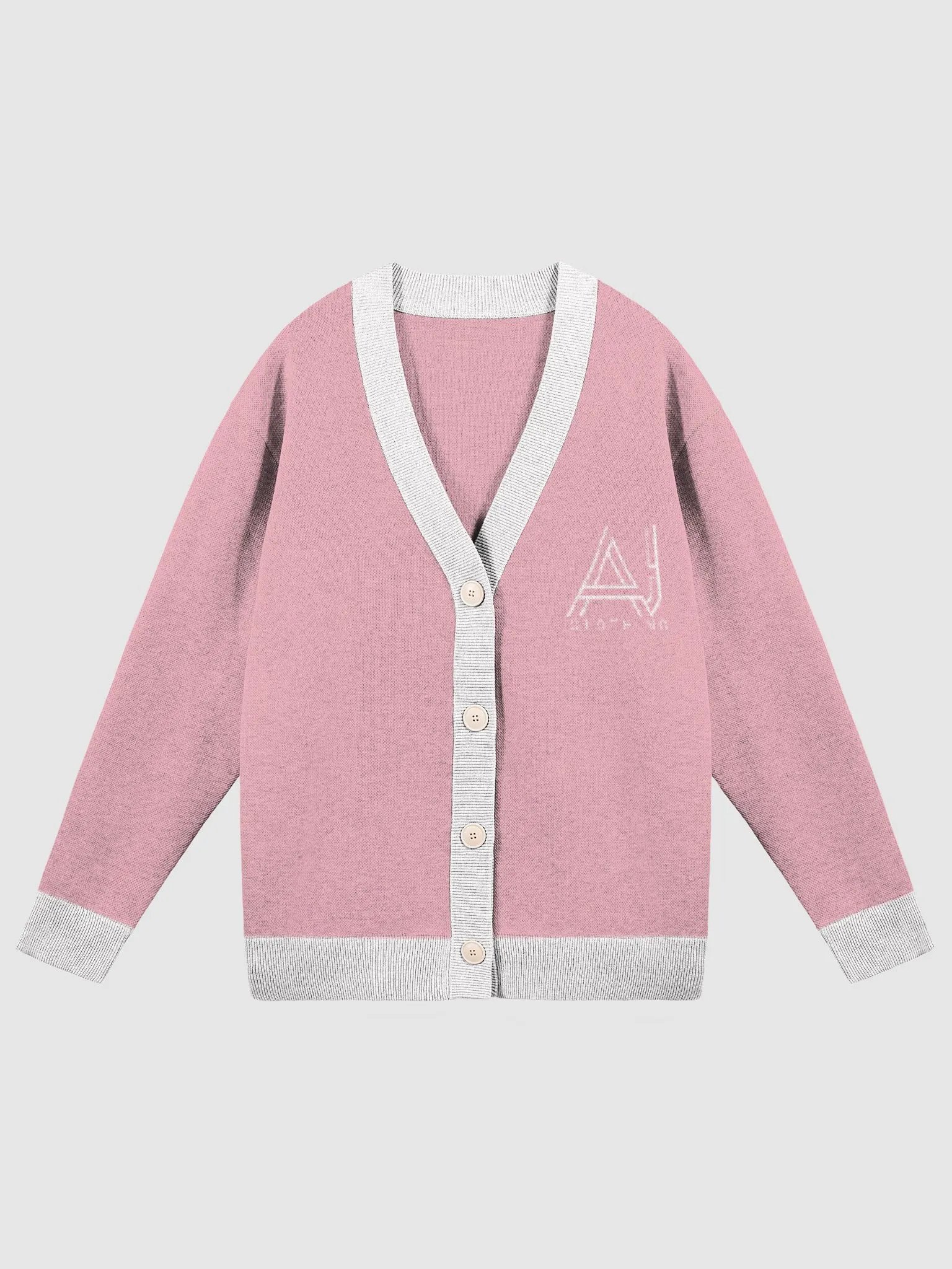 AJ Ladies Cardigan Pink product image (1)