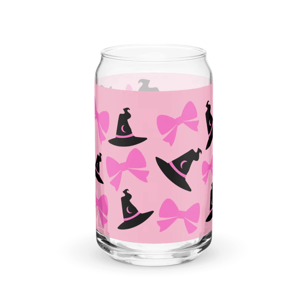 Coquette Spooky Pink Ghost Glass Tumbler product image (4)