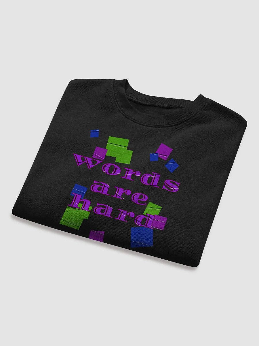 Words are hard Crop Sweatshirt product image (29)