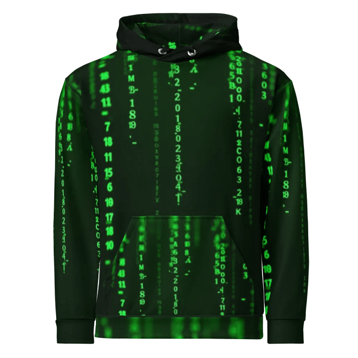 Digital Code Matrix Unisex Hoodie product image (1)