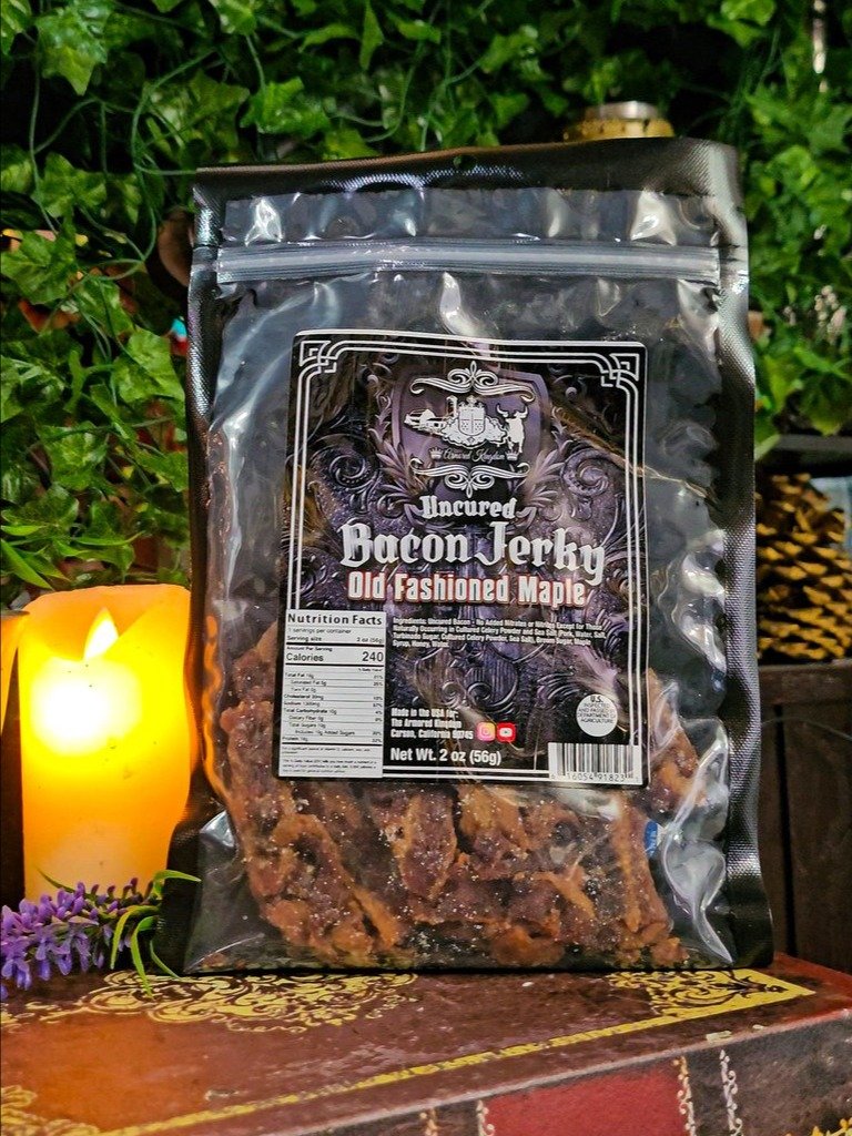 The Armored Kingdom Old Fashioned Maple Bacon Jerky product image (1)
