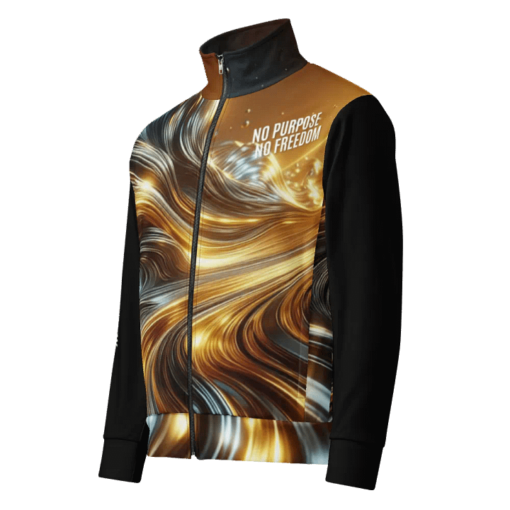 Dynamic Flow Unisex Track Jacket | AI Design no purpose no freedom product image (1)