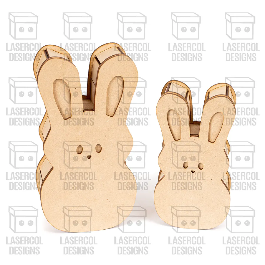Easter Bunny Shaped Boxes Set 1 - Laser Cut Files product image (2)
