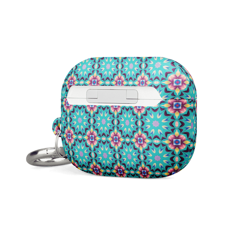 Aqua Geometric Pattern AirPods® Case product image (20)
