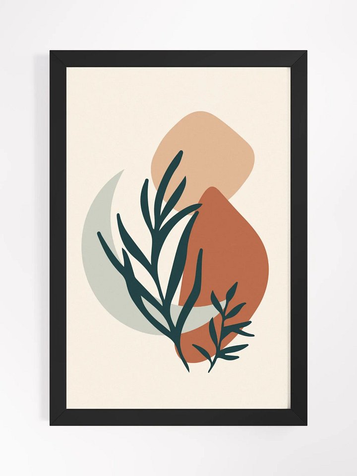 Organic Leaf Abstract Framed Poster product image (5)