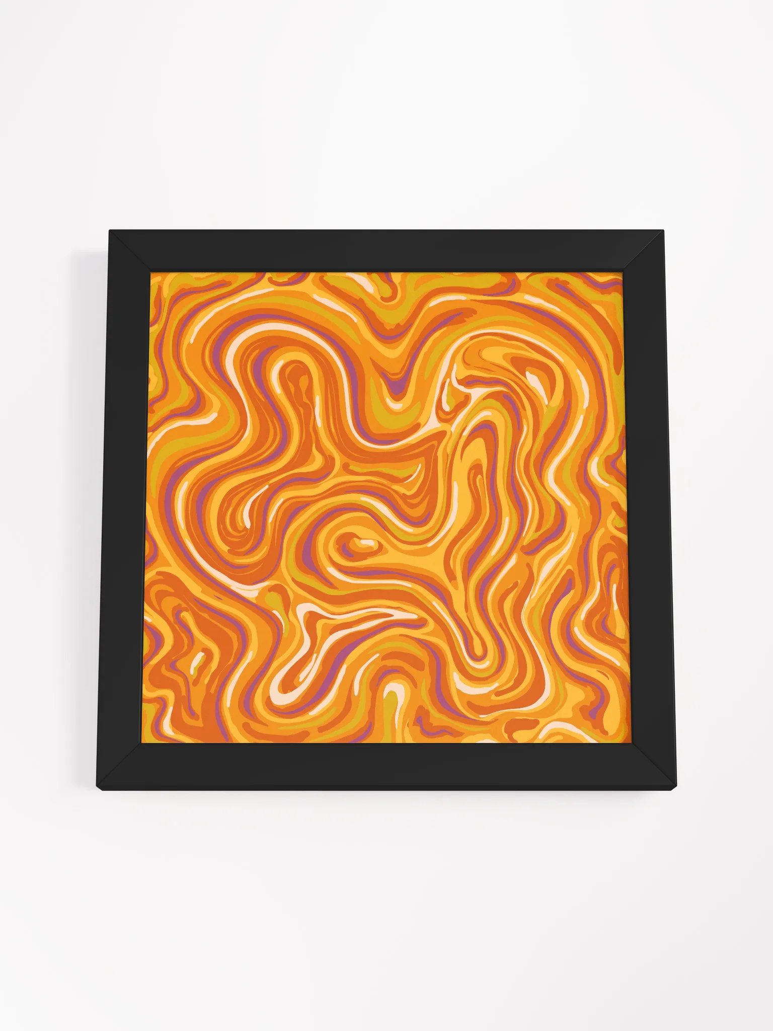 Swirling Sunset Framed Abstract Poster - Stone No. 6 product image (48)
