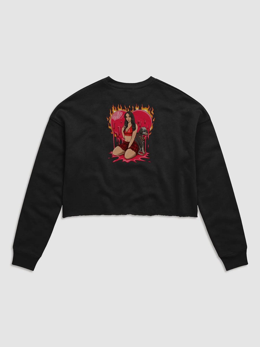 Heart on Fire Cropped Sweatshirt product image (6)