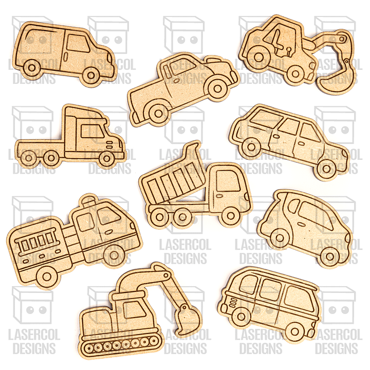 Cars Paint Kit DIY Cut Outs - Laser Cut Files product image (2)