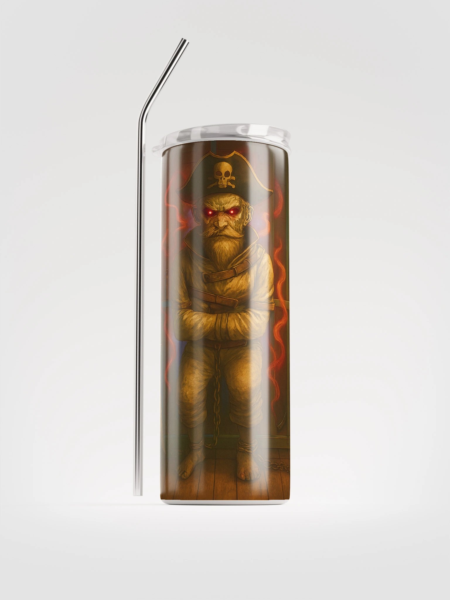 Ghostly Pirate Stainless Steel Tumbler product image (1)