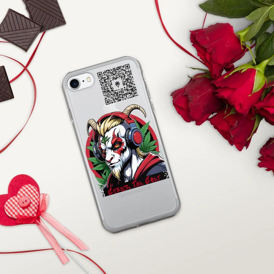 Goat iphone clear case product image (336)