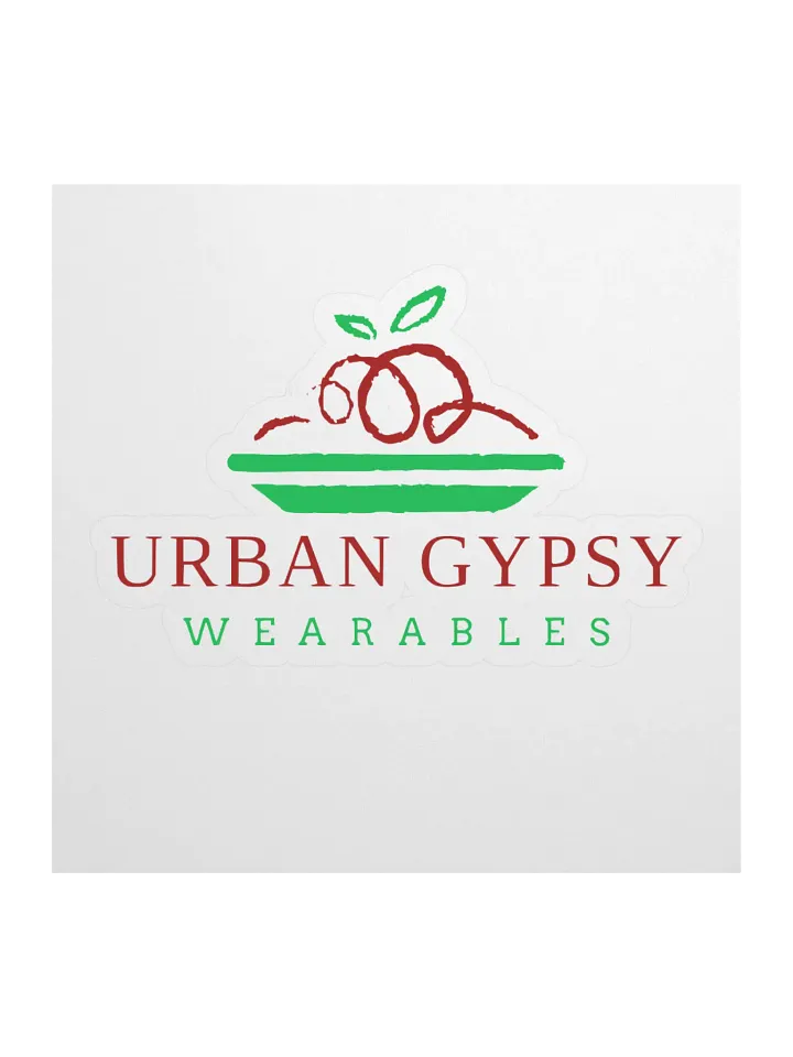 Urban Gypsy Apple on Plate Kiss Cut Stickers product image (1)