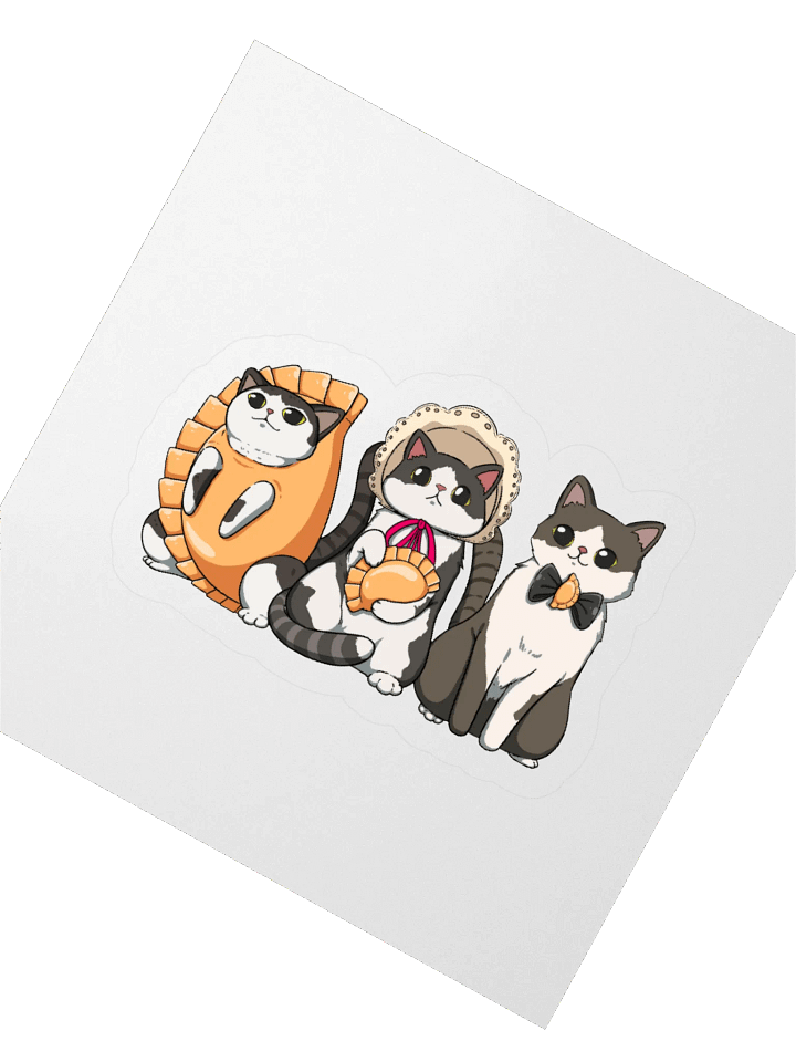 Pierogi Kitties Cut out stickers product image (5)