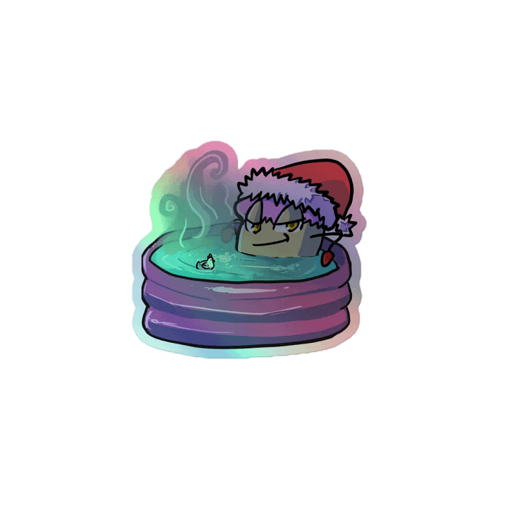 Shiny Hot Tub Plum Sticker product image (1)