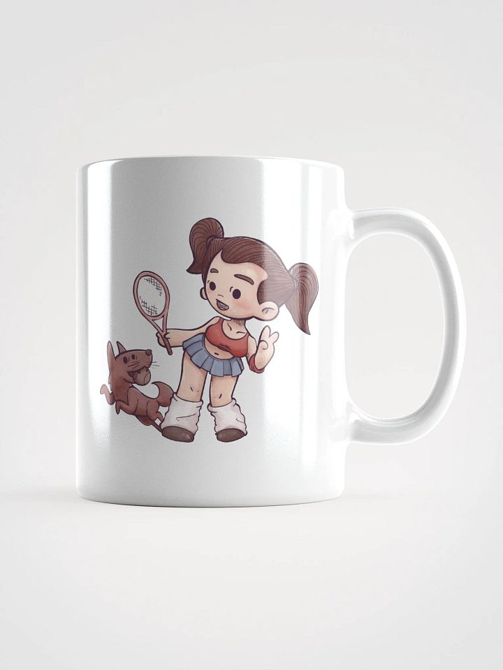 She & Her Pet | White Glossy Mug product image (1)