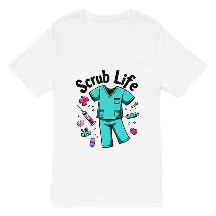 Chic Scrub Life V-Neck Tee product image (2)