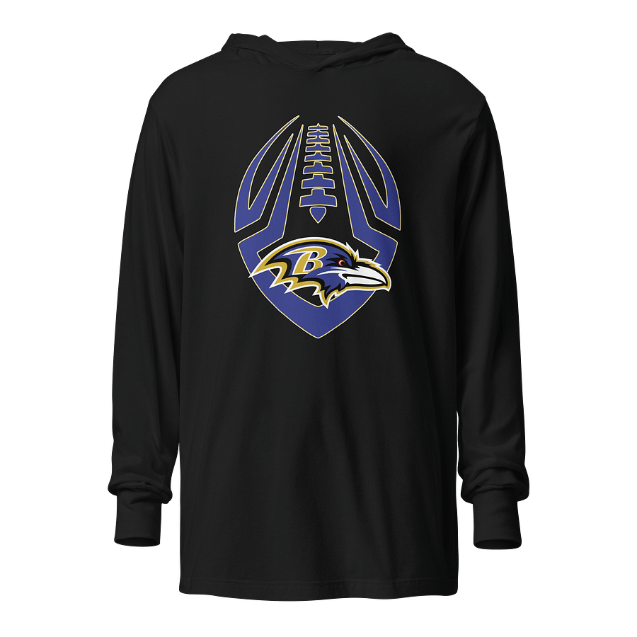RAVENS - Tribal Football Hooded Long Sleeve Tee product image (1)