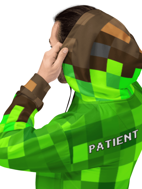 Patient PixelZ P Logo Eco-Friendly Unisex Adult Hoodie (PixelZ My Craft) product image (3)