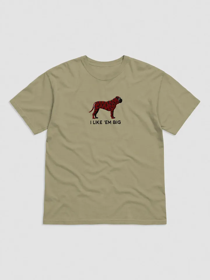 I Like 'Em Big T-Shirt(Embroidered) of an English Mastiff(Brindle) product image (9)