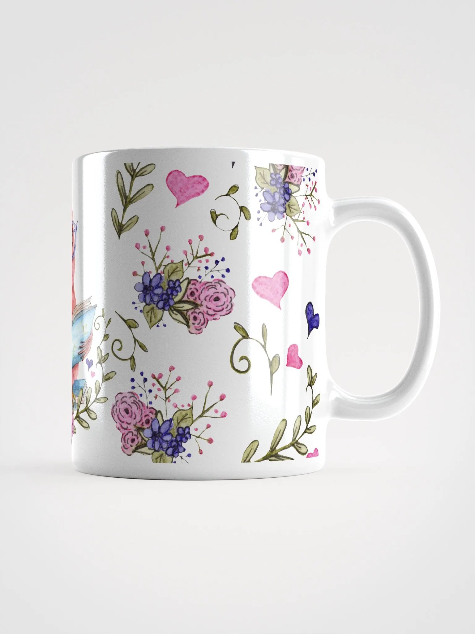 Reading Hen White Mug product image (2)