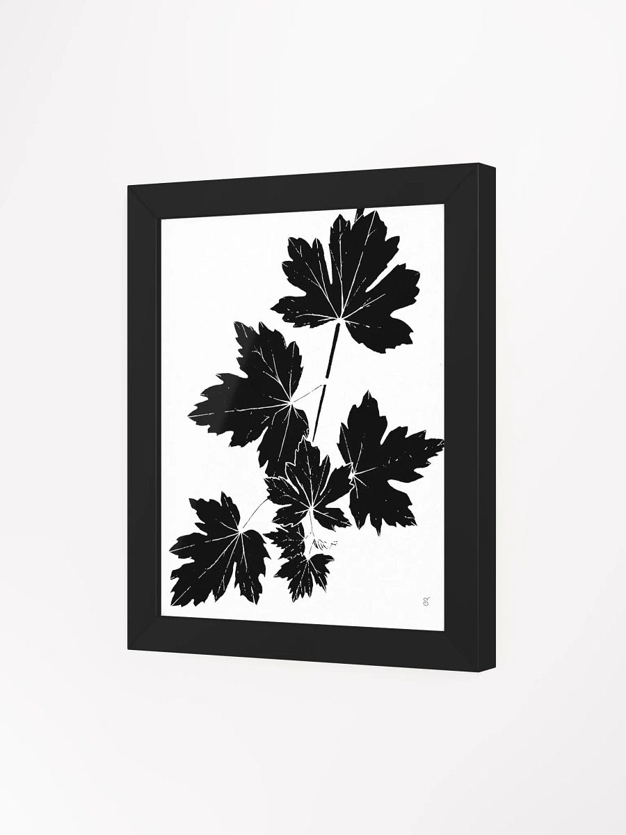 Nature's Silhouette Framed Poster - Grape Leaves Light product image (8)