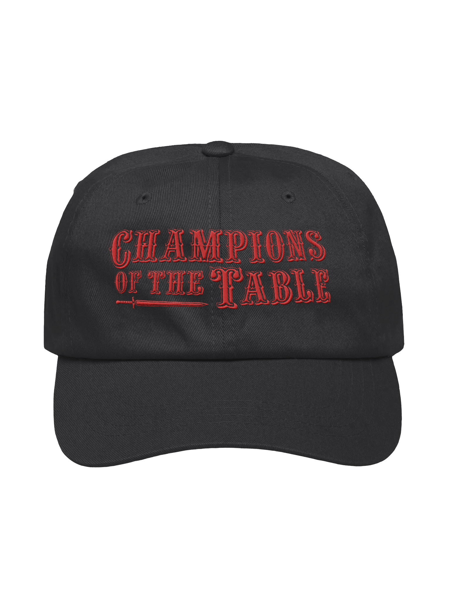 Retro Champions of The Table - Dad Hat Red product image (2)