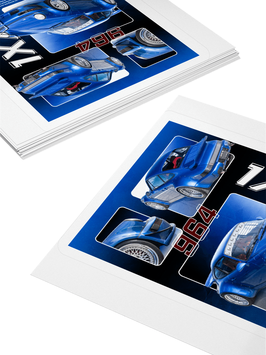 Blue 964 1XXXk | Kiss-cut Sticker product image (4)