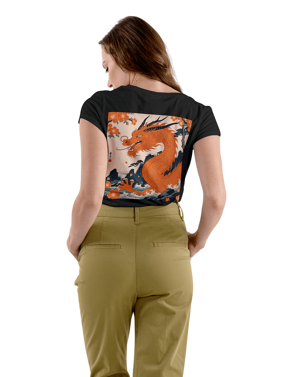 Ryoshin - Orenji no Ryū (Orange Dragon), Ancient Ryū Collection, T-Shirt, Back Design product image (1)