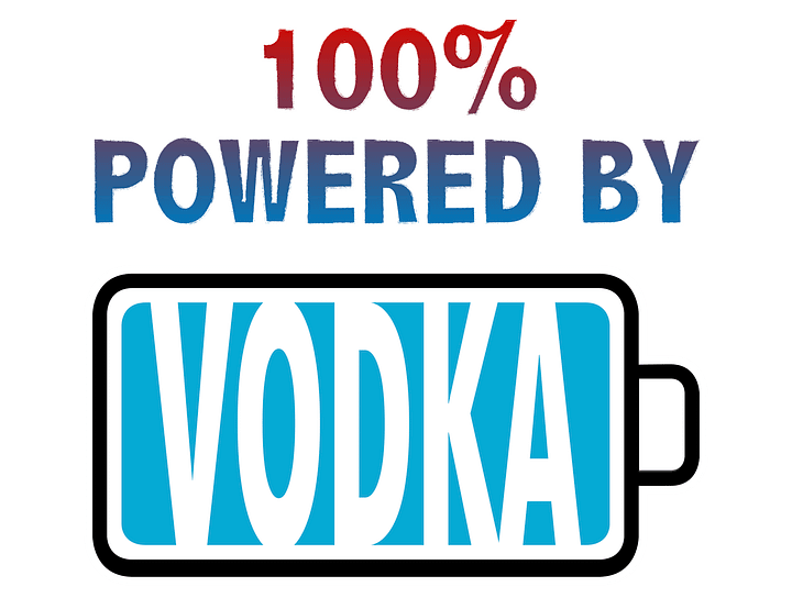 100% Powered by Vodka T-Shirt product image (2)
