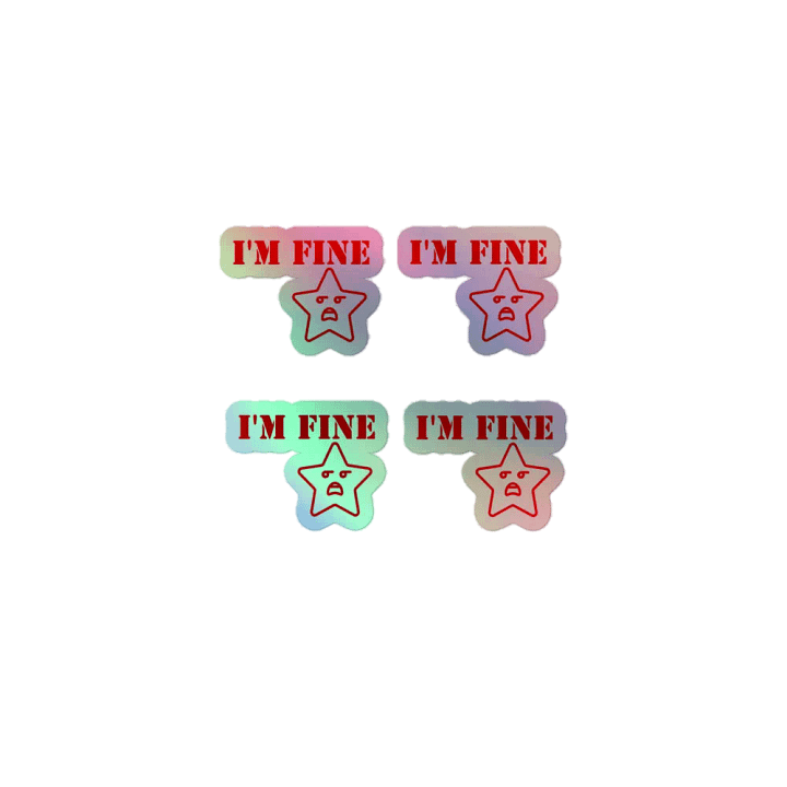 I'm Fine AMG Holographic Sticker Set product image (1)
