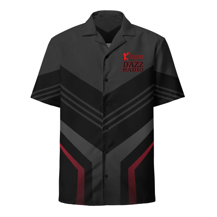 1K Frequency Black/Grey/Red Hawaiian Shirt product image (1)