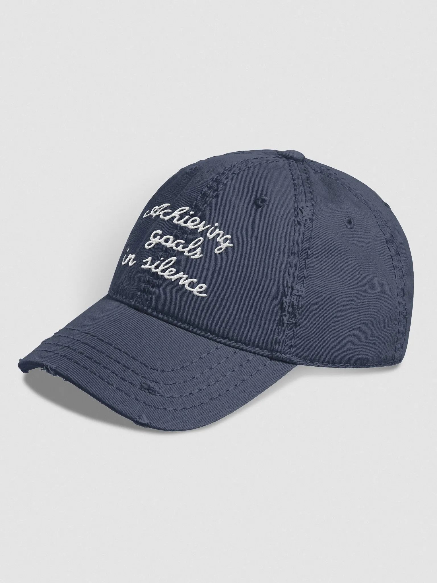 Achieving goals in silence - Distressed Cap product image (2)