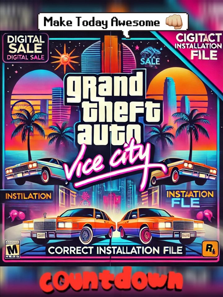 Unlock Your Adventure in Grand Theft Auto: Vice City! product image (1)