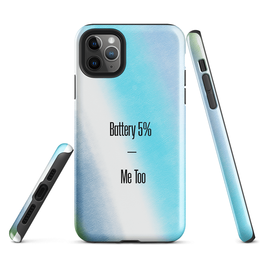 Me Too Battery 5% Tough iPhone® Case product image (3)