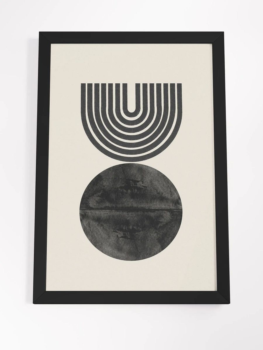 Ethereal Harmony Framed Poster | Subtle Abstract Elegance for Modern Interiors product image (2)