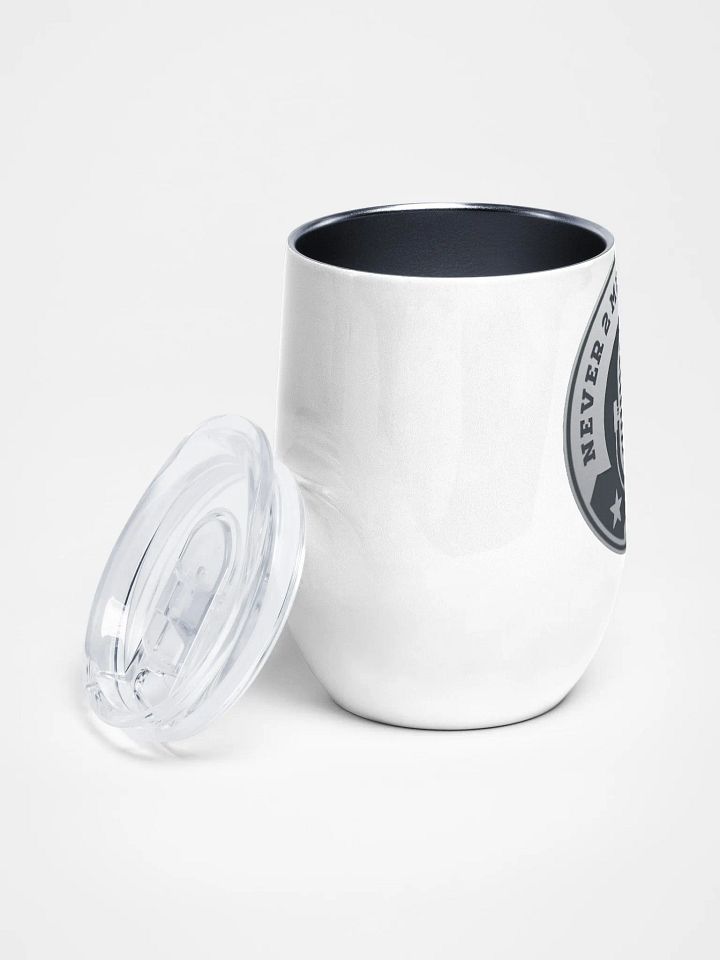Never 2 Much Podcast Vintage Microphone Wine Tumbler product image (2)