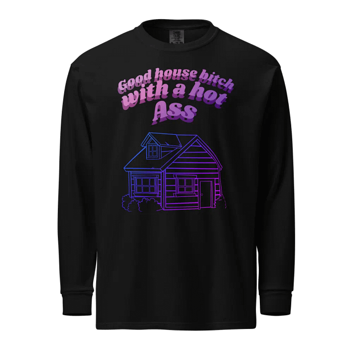 Gradient House Illustration Long Sleeve Shirt product image (1)